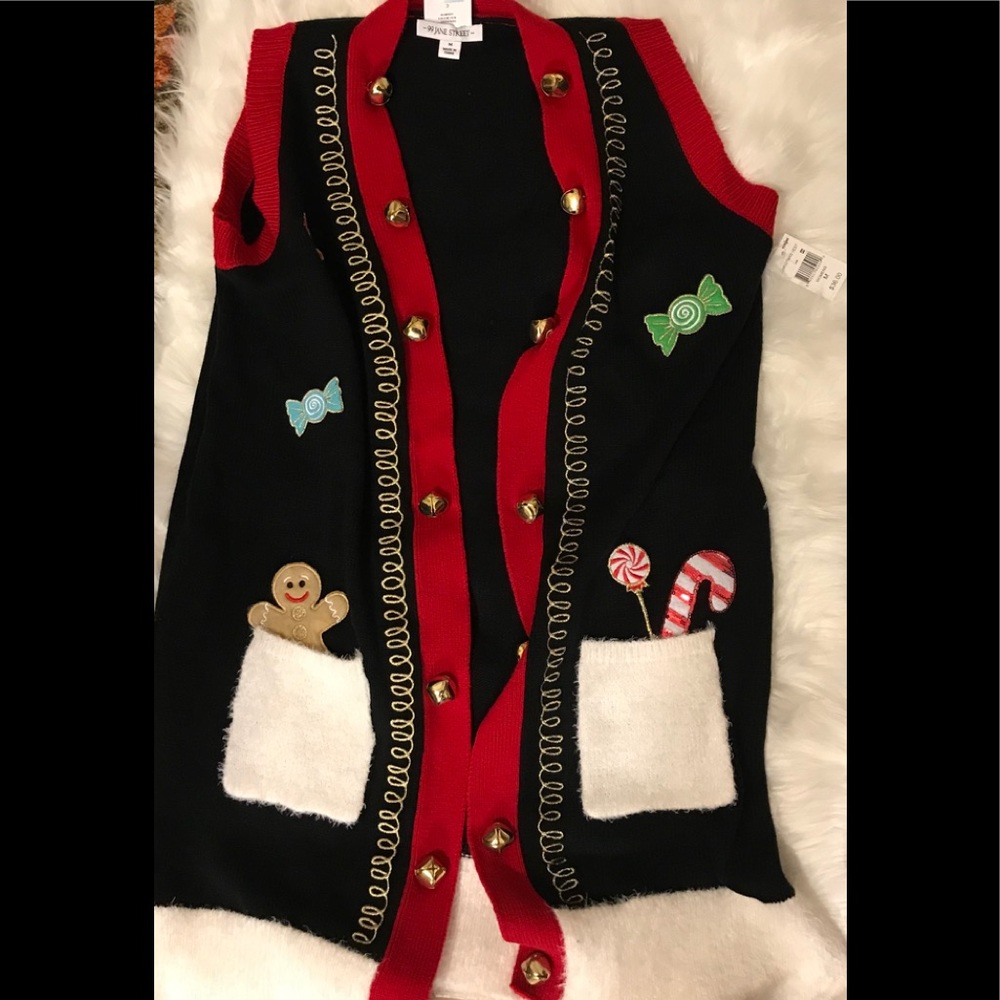 NEW!Blk ugly Christmas sweater vest ✨Christmas🌲